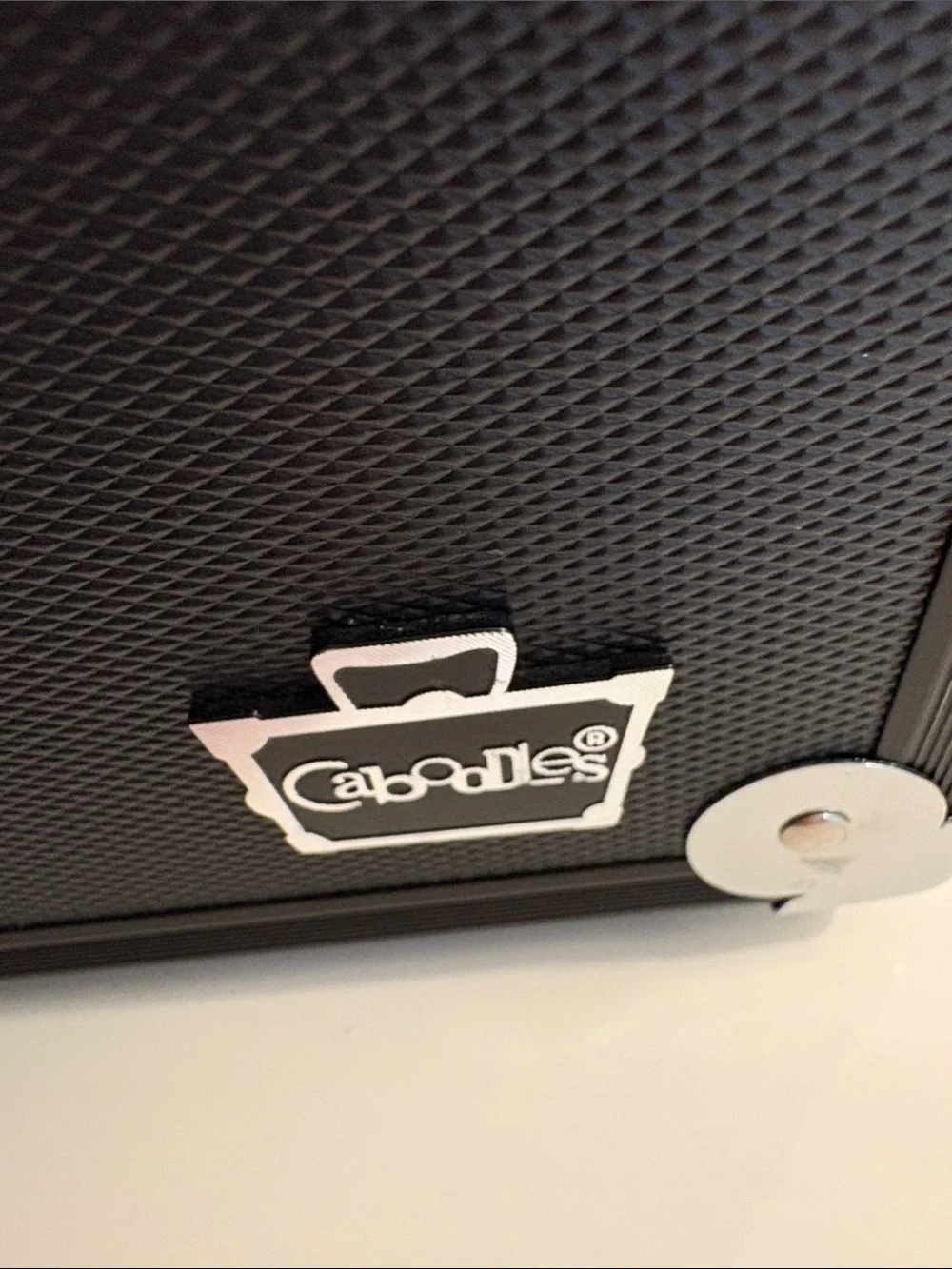 Caboodles Black Exterior Pink Interior Fold-Out Makeup Case